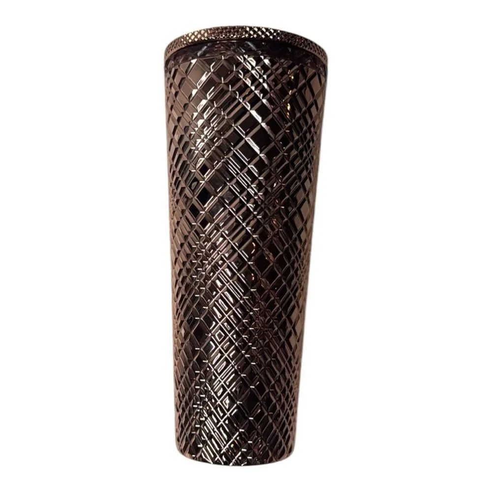 Starbucks 2023 Holiday Jeweled Rose Gold 24 Oz Tumbler.